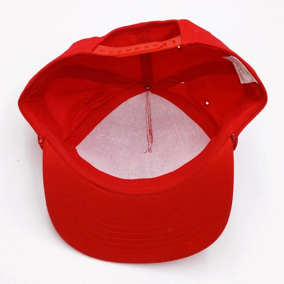 Vintage Fill-Rite Snapback Trucker Hat 90s Work Cap Industrial Advertising Red - Picture 8 of 9